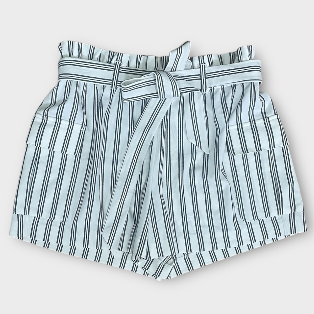 Striped Women's Shorts with Belt